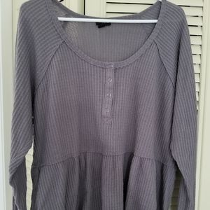 Size 1 Torrid waffle babydoll top